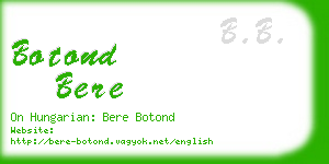 botond bere business card
